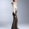 Wasserabweisender, figurbetonter Stretch-Ski-Jumpsuit im Colour-Block-Design