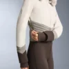 Wasserabweisender, figurbetonter Stretch-Ski-Jumpsuit im Colour-Block-Design