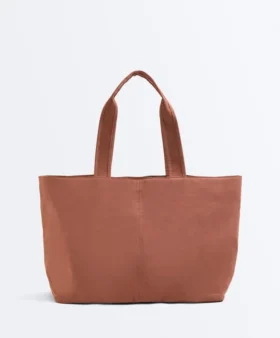 Weiche Shopper-Tasche mit Reissverschluss