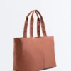 Weiche Shopper-Tasche mit Reissverschluss Weiche Shopper-Tasche mit Reissverschluss