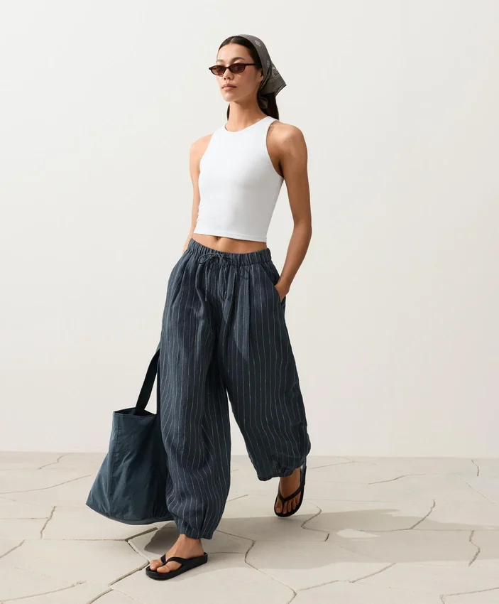 Ballonhose aus 100 % Leinen Ballonhose aus 100 % Leinen