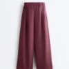 Weite Hose aus 100 % Leinen Weite Hose aus 100 % Leinen