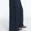 Weite Piqué-Hose aus Baumwolle