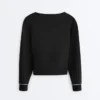 Wickel-Sweatshirt mit Kontrastpaspel und Modal Wickel-Sweatshirt mit Kontrastpaspel und Modal
